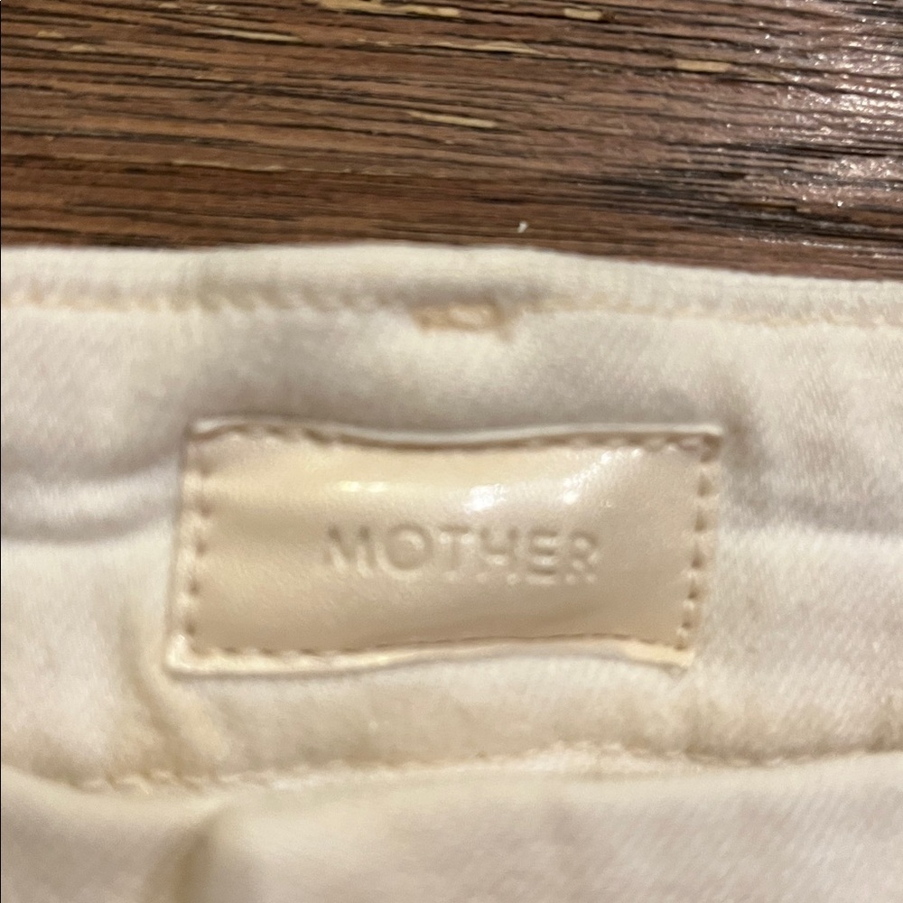 MOTHER Pixie Rainbow Button Jeans in White Size 26 - Picture 4 of 9